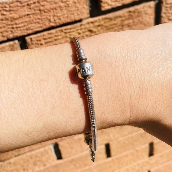 Pandora Bracelet with Blue Sapphire and Kitten Charms - Picture 5 of 6